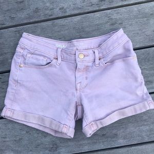 Mossimo pink denim shorts, size 0/25
